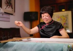 cantonese embroidery: <southern crimson kapok>