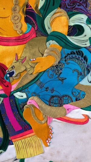 embroidery, applique thangka