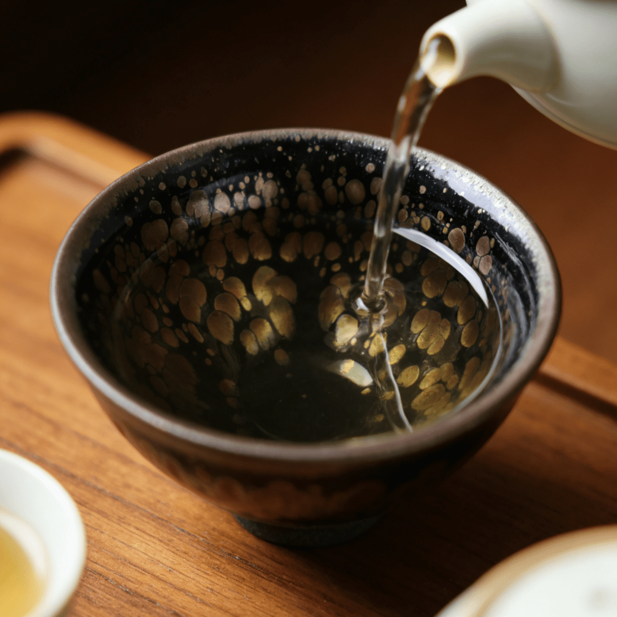 tenmoku tea cup ember glow tenmoku tea cup ember glow