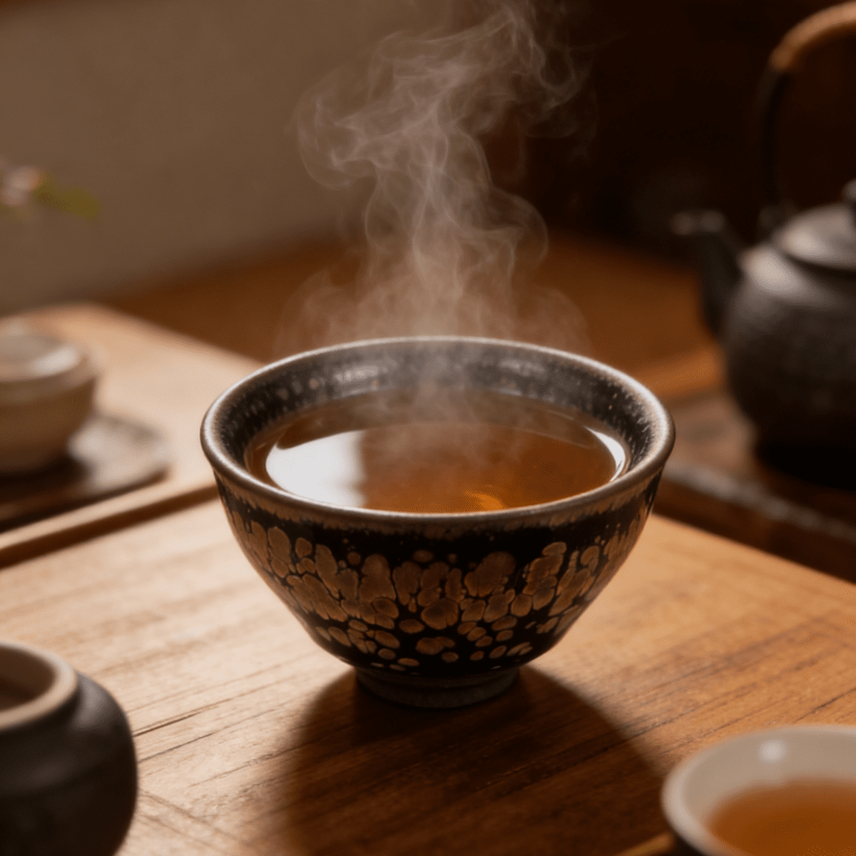 tenmoku tea cup ember glow tenmoku tea cup ember glow