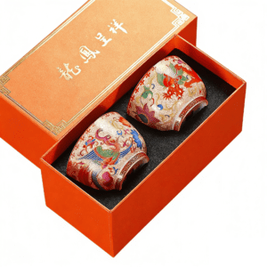 royal majesty set of 2 with gift box tenmoku tea cup