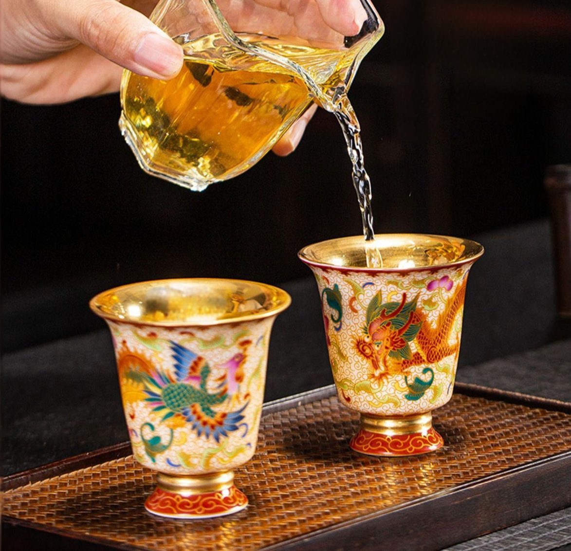 imperial porcelain enamel tea cup with gift bag imperial porcelain enamel tea cup with gift bag