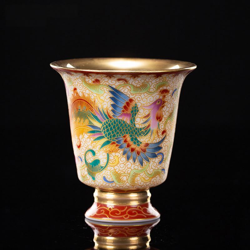 imperial porcelain enamel tea cup with gift bag imperial porcelain enamel tea cup with gift bag