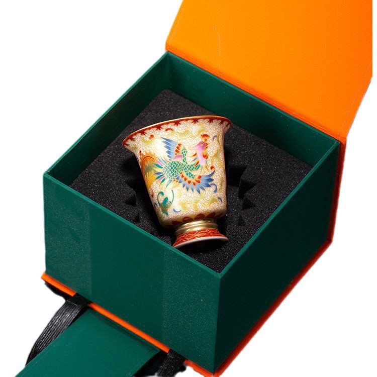 imperial porcelain enamel tea cup with gift bag imperial porcelain enamel tea cup with gift bag