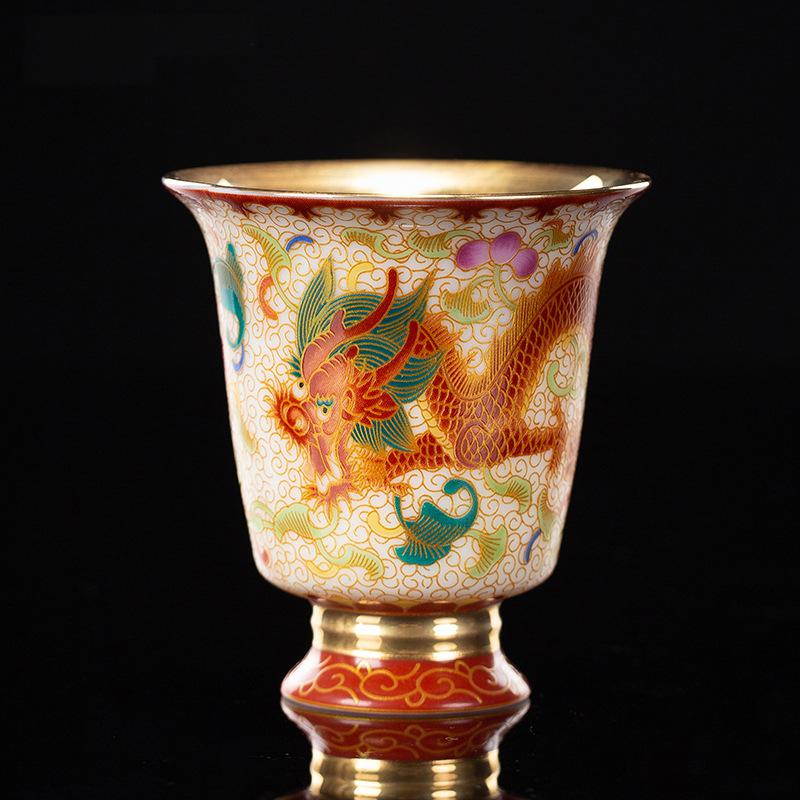 imperial porcelain enamel tea cup with gift bag imperial porcelain enamel tea cup with gift bag