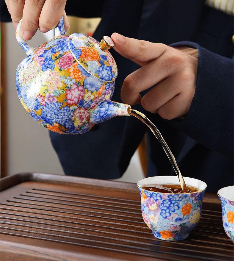 golden bloom yixing teapot sets golden bloom yixing teapot sets
