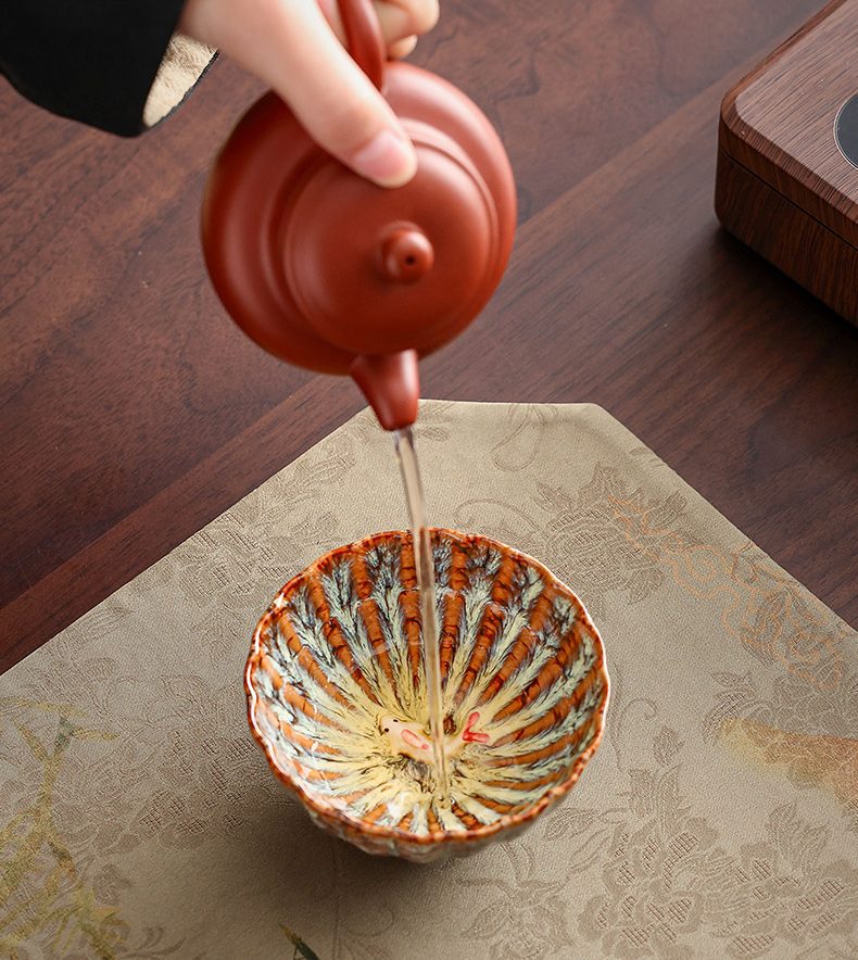 golden fish tenmoku tea cup golden fish tenmoku tea cup