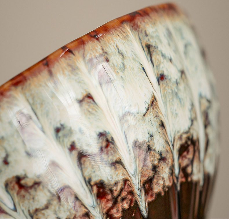 golden fish tenmoku tea cup