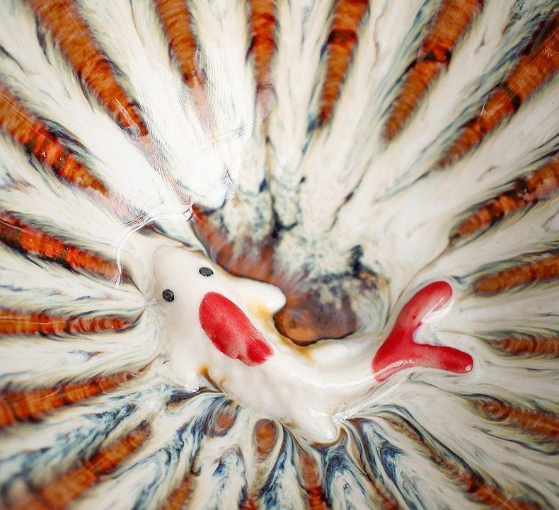 golden fish tenmoku tea cup golden fish tenmoku tea cup