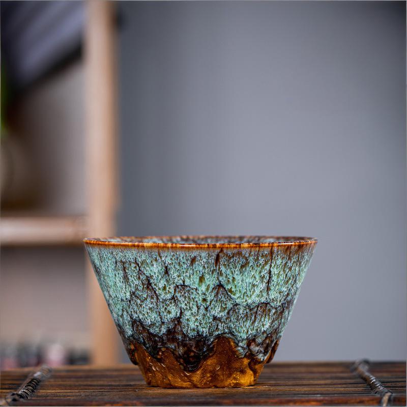 tenmoku tea cup season hat set of 4 with gift box tenmoku tea cup season hat set of 4 with gift box