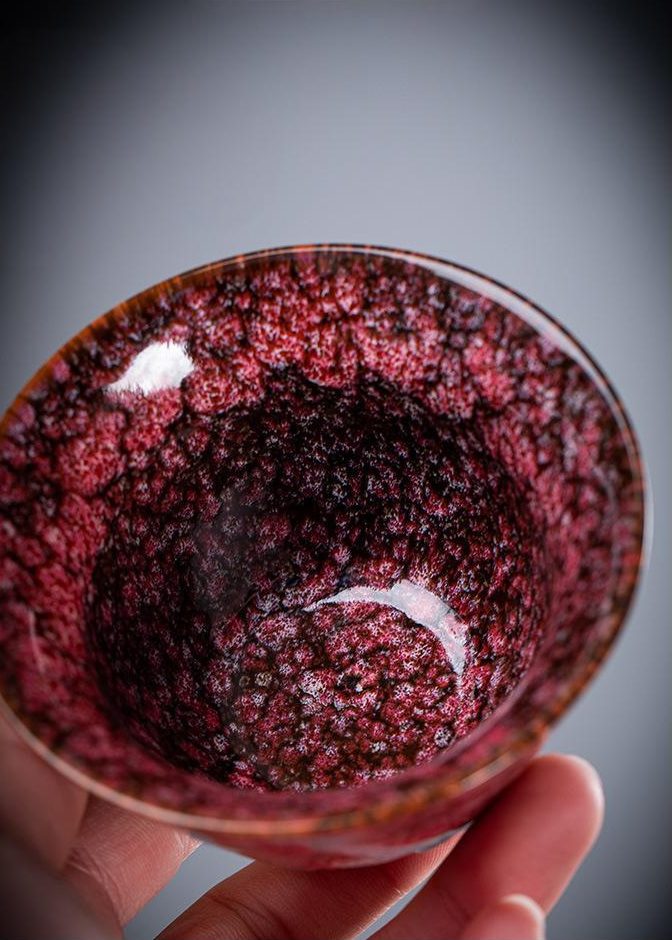 tenmoku tea cup season hat set of 4 with gift box tenmoku tea cup season hat set of 4 with gift box