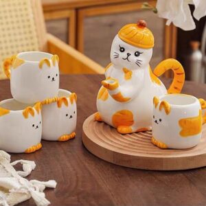 ThePandapot-HOME porcelain tea cups cartoon teapot cat teapot ondesk